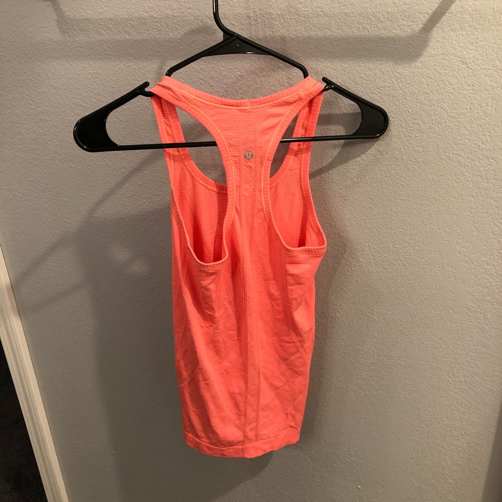 Neon Orange Coral Lululemon Tank